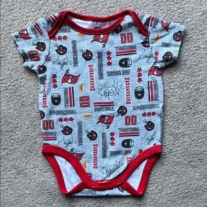 NFL Red & Gray Tampa Bay Buccaneers Infant One-Piece Bodysuit